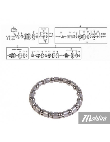 Kulring SHIMANO NEXUS 7/8-vxl, 3/16x16