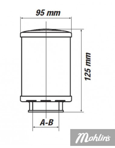 Malossi - Luftfilter (E16) Racing, 42/50/60