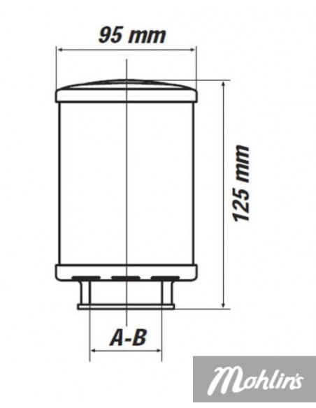 Malossi - Luftfilter (E16) Racing, 42/50/60