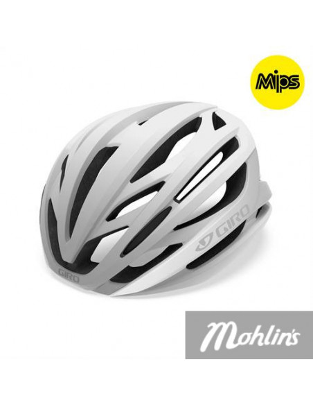 Cykelhjälm GIRO SYNTAX Mips Mat White/Silver M 55-59cm