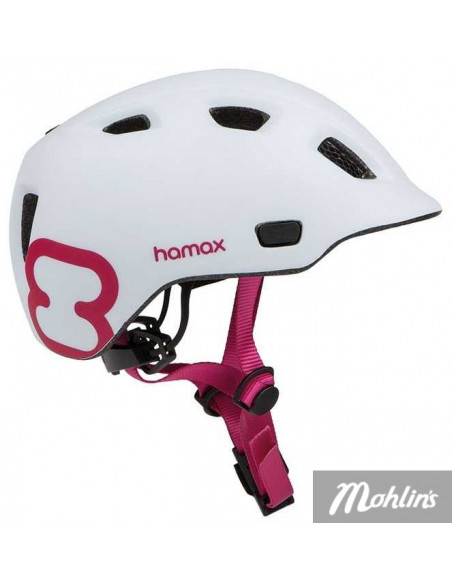 Cykelhjälm Hamax Thundercap 52-56 Vit/rosa