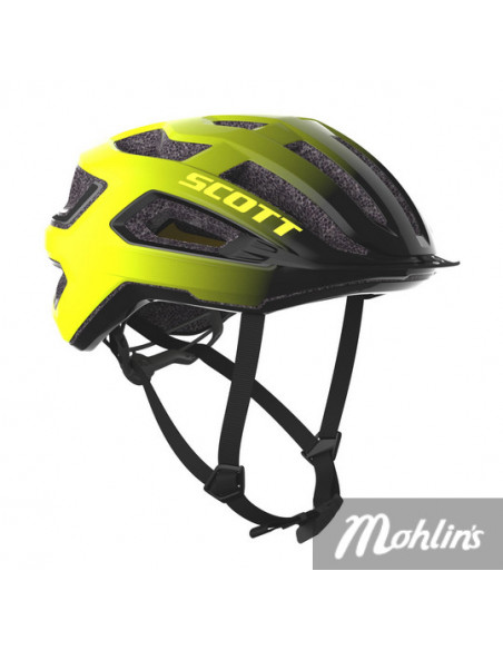 Cykelhjälm Scott ARX Plus Black/Radium Yellow RC 55-59 cm