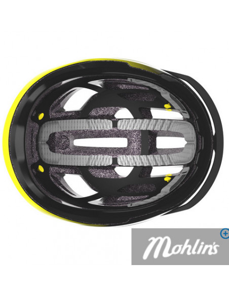 Cykelhjälm Scott ARX Plus Black/Radium Yellow RC 55-59 cm