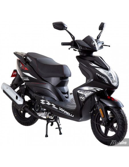 Viarelli Rivetto Svart Klass 1 45km/h 4-Takt