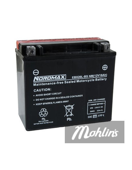 Batteri 12V EBX20L-BSNM 175X87X155 mm