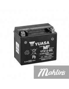 Batteri Yuasa 12V YTX12-BS 10AH 150X87X130 mm