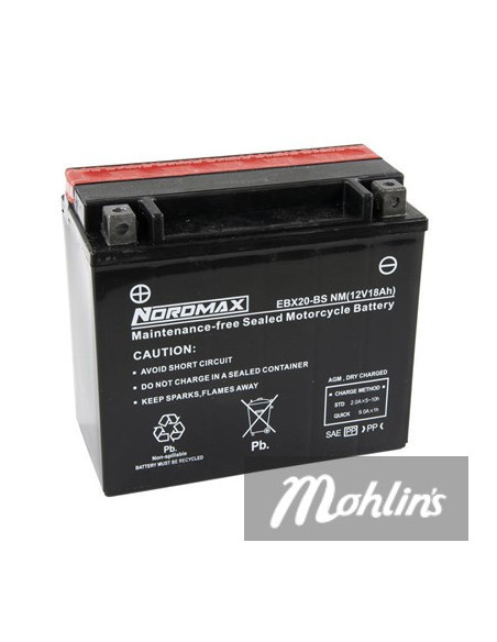 Batteri 12V EBX20-BSNM 175X87X155 mm