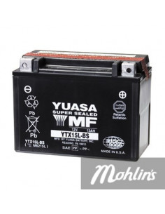 Batteri Yuasa YTX15L-BS, 175X87X130 mm