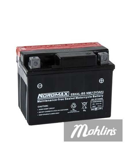 Batteri 12V EBX4L-BS 113X70X85