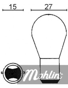 Glödlampa BAY15D 12V 21/5W 2