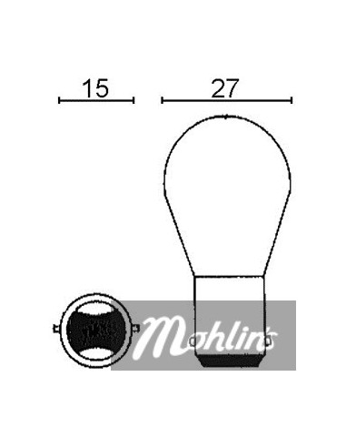 Glödlampa BAY15D 12V 21/5W