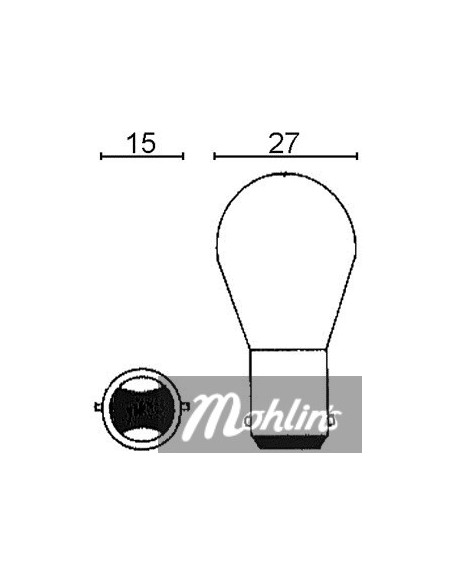 Glödlampa BAY15D 12V 21/5W
