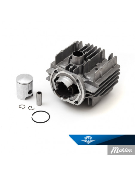 Cylinder 50cc med 38mm kolv, för Sachs 504/505 motorer. 1,5~2,9hk beroende av bestyckning.