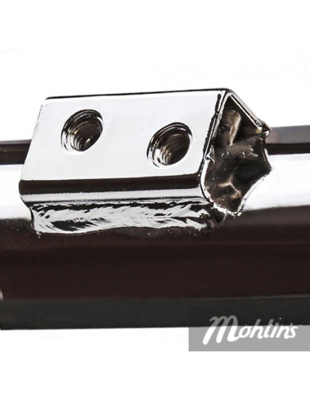 Ljuddämpare 28 mm Krom