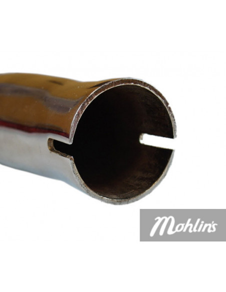 Ljuddämpare standard 28 mm universal 60X550 mm levereras med avgasklämma