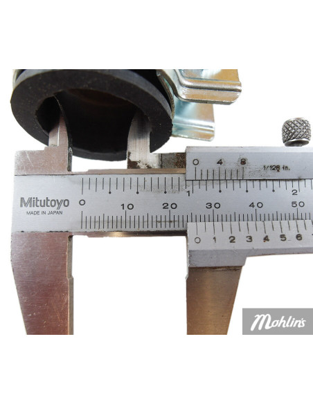 Ljuddämpare standard 28 mm universal 60X550 mm levereras med avgasklämma