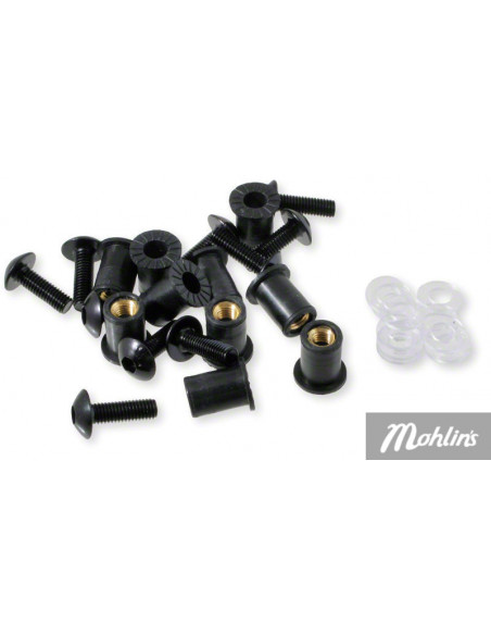 Täckskruvkit 5x16mm Svart