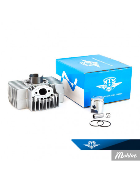 NTS Cylinder 60CC m.kolv Puch 40mm, Silver