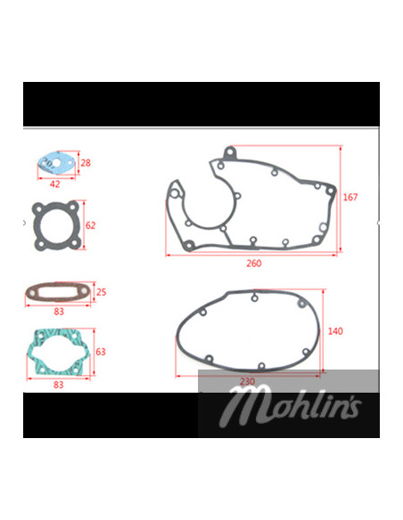 Packningssats Victoria EM50