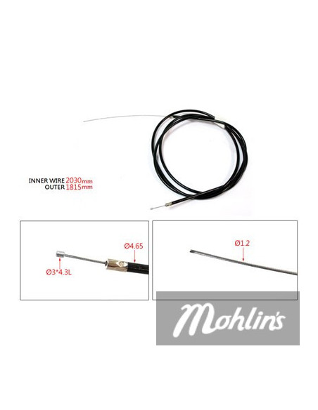 Universalkabel 2 m Svart