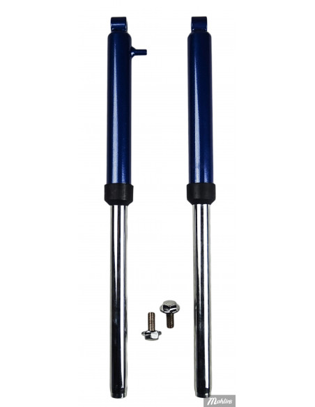 Framgaffelrör set Blå Yamaha PW50