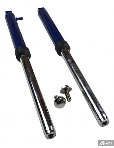 Framgaffelrör set Blå Yamaha PW50