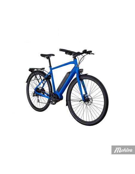 Crescent Elis Elcykel 8-vxl 53cm Blå matt Mittmotor Hydraulisk skivbroms 28 tum