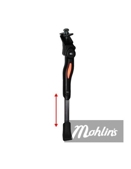 Cykelstöd svart aluminium justerbart 24-28"