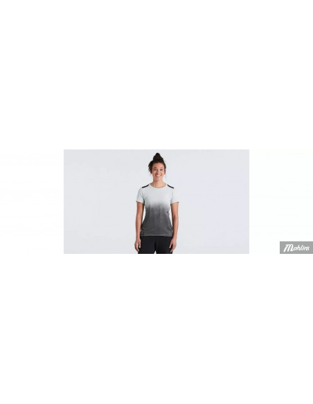Cykeltröja Specialized Womens Trail Short Sleeve Jersey Dove Grey Spray M