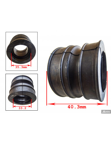 Insugsgummi Zundapp KS125 ( Mikuni 28mm )