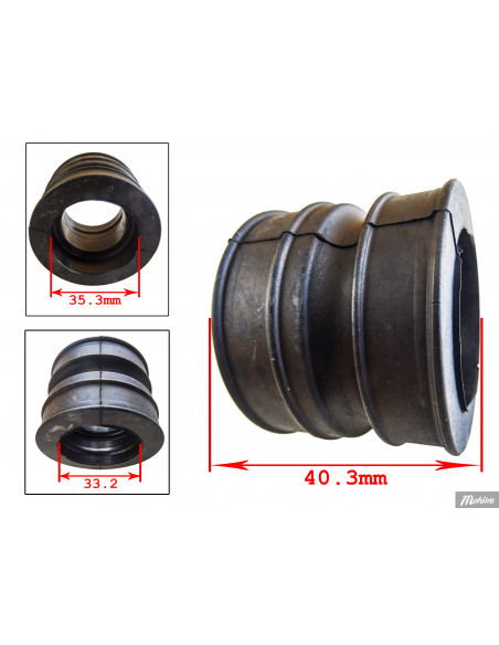 Insugsgummi Zundapp KS125 ( Mikuni 28mm )