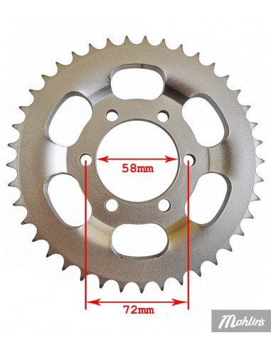 Bakdrev 41 t Zundapp KS80 / KS125
