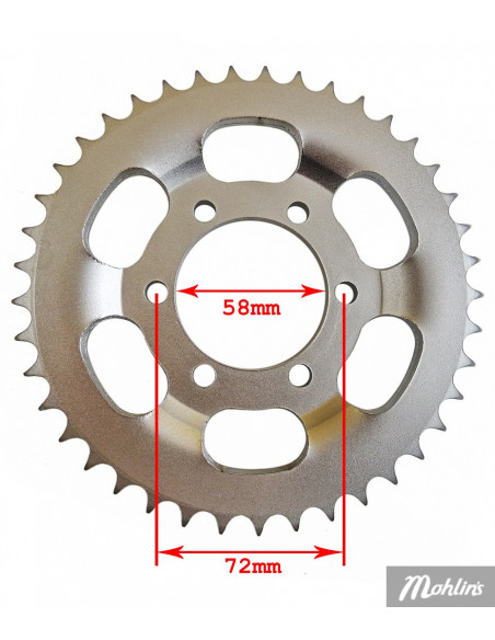 Bakdrev 41 t Zundapp KS80 / KS125