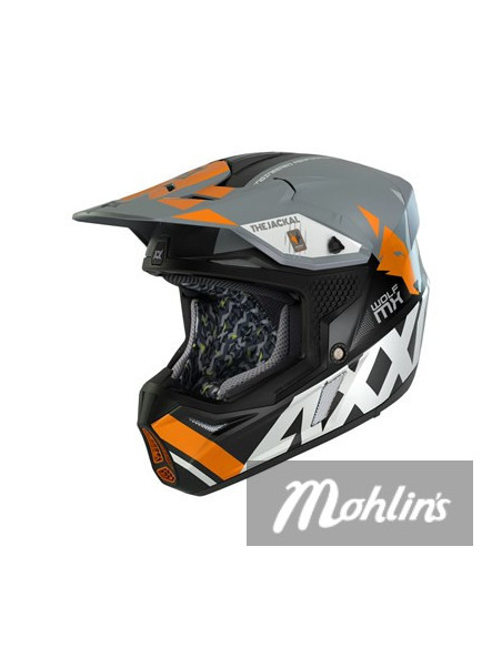 Hjälm Axxis MX Wolf Orange S
