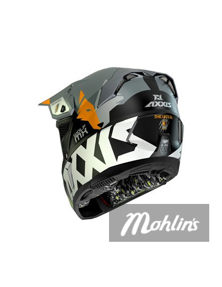 Hjälm Axxis MX Wolf orange m