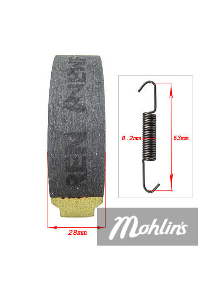 Bromsbackar Zundapp Combinette 115X28 Newfren