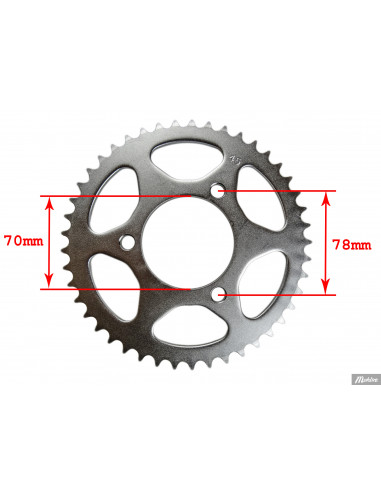 Bakdrev 38 kuggar Honda MT