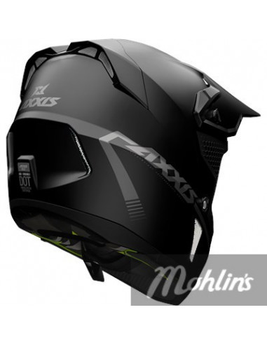 Hjälm MX Wolf Mattsvart XS