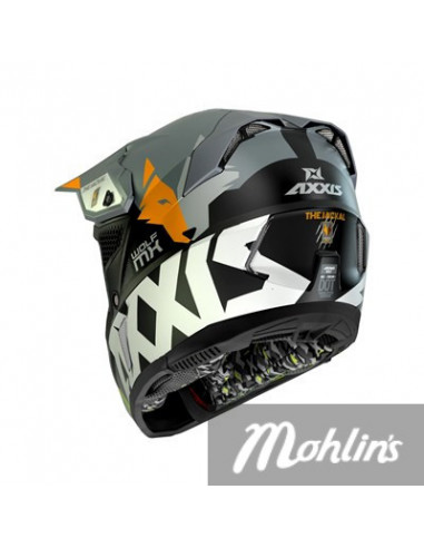 Hjälm Axxis MX Wolf Orange S