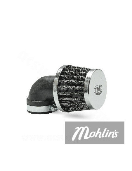 Luftfilter KN 90 gr, 28/35 mm Krom