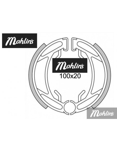 Bromsbackar Leleu 100 mm