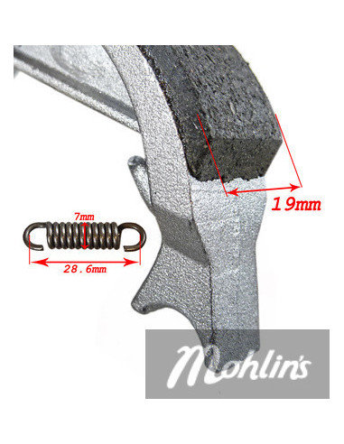 Bromsbackar Leleu 80 mm