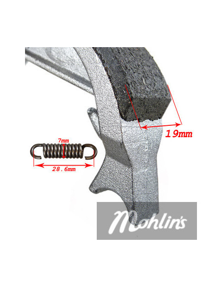 Bromsbackar Leleu 80 mm