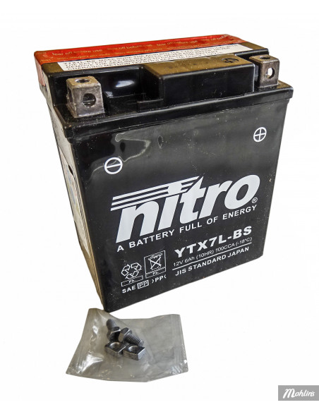 Batteri 12V-6A YTX7L-BS