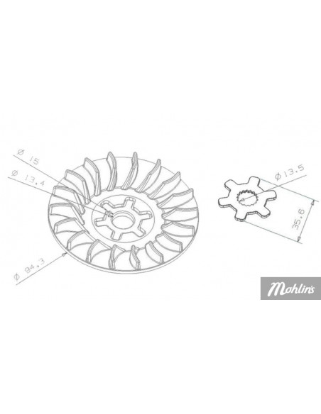 Variatorfläkt Minarelli