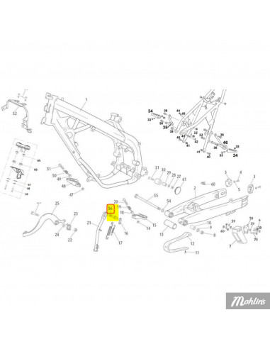 Bult sidostöd Rieju Original