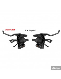 Växelreglage Sunrace 8+3 speed