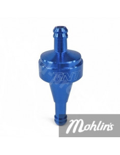 Bränslefilter/bensinfilter Blått CNC aluminium