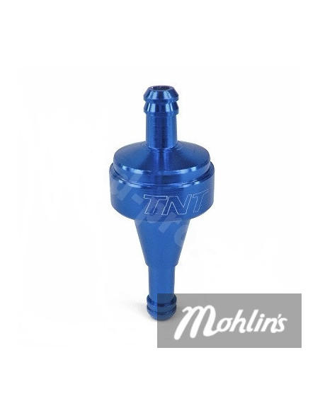 Bränslefilter/bensinfilter Blått CNC aluminium