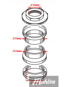 Styrlagersats Yamaha PW50 2